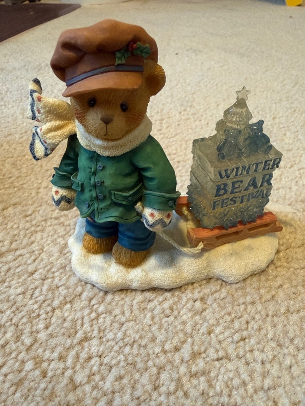 Cherished Teddies JAMES Winter Bear Festival Figurine